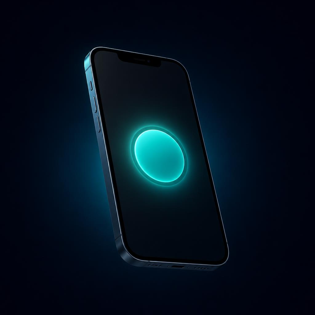 OrionVPN app showing a single glowing connect button